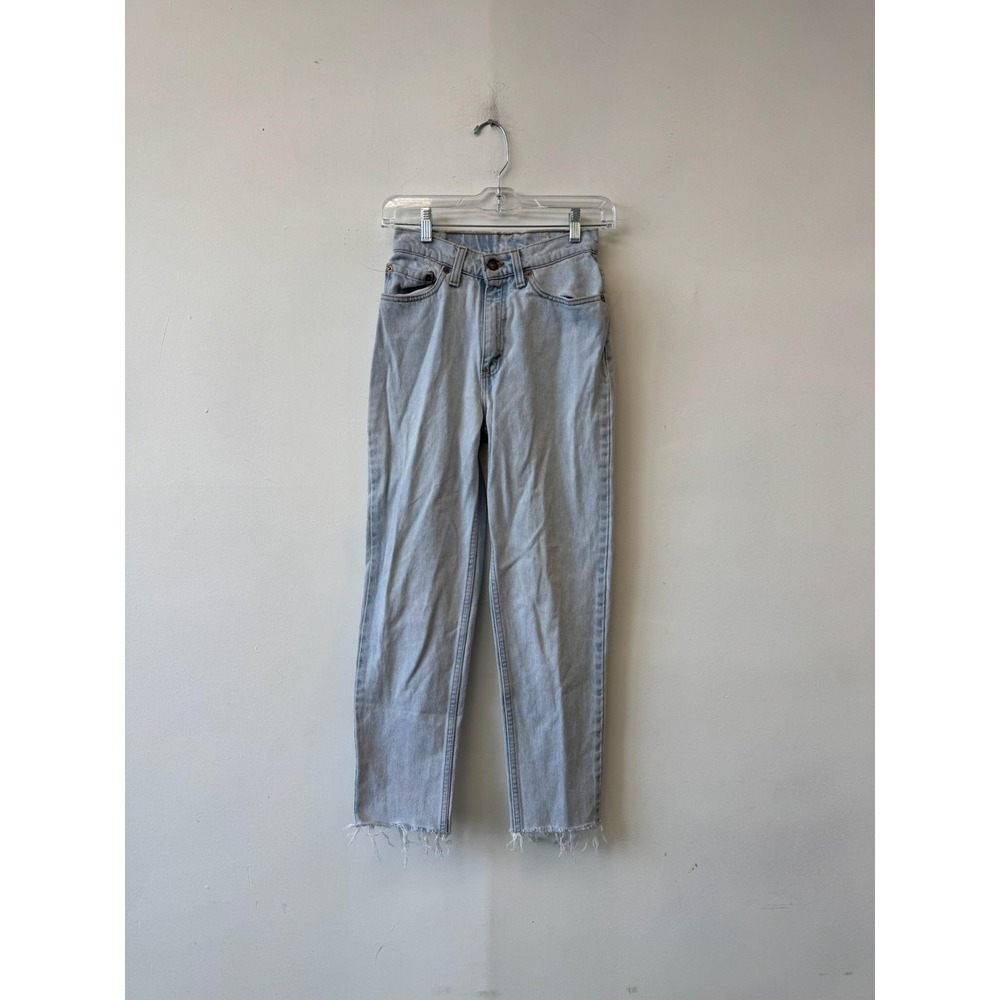 VTG Levis‎ 512 Jeans Womens 24x28 Light Wash High Rise Slim Tapered 90s